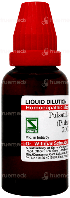 Dr Willmar Schwabe Pulsatilla Nigricans 200ch Dilution 30ml